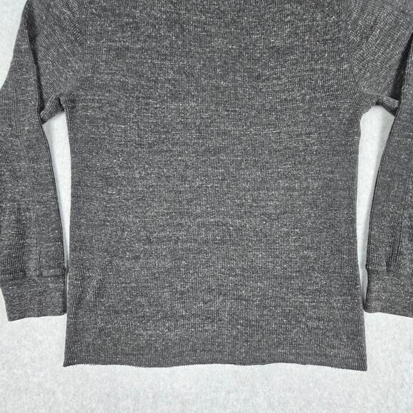 Grayers Mens Medium Gray Thermal Waffle Long Sleeve Crew Neck Shirt - Picture 5 of 14